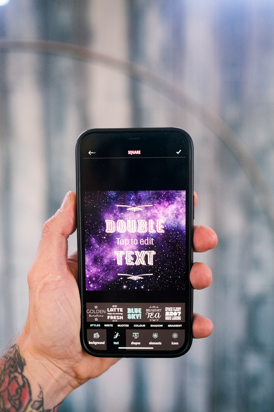 The Art of Drawing Readers In: Your attractive post title goes here Mans hand holding Apple iPhone using the Typerium App with man exploring creative preset typography templates.
Download Free 👉 www.typerium.com